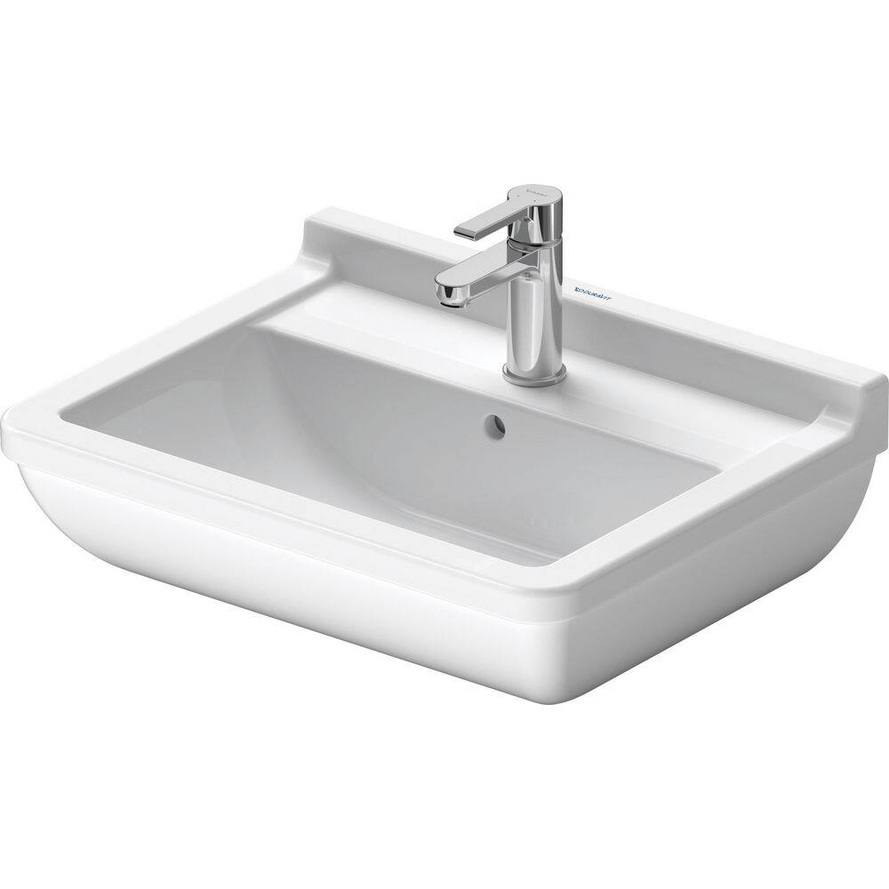 Duravit 21.63 in. Ceramic Retangular Vessel Sink in White 0300550000