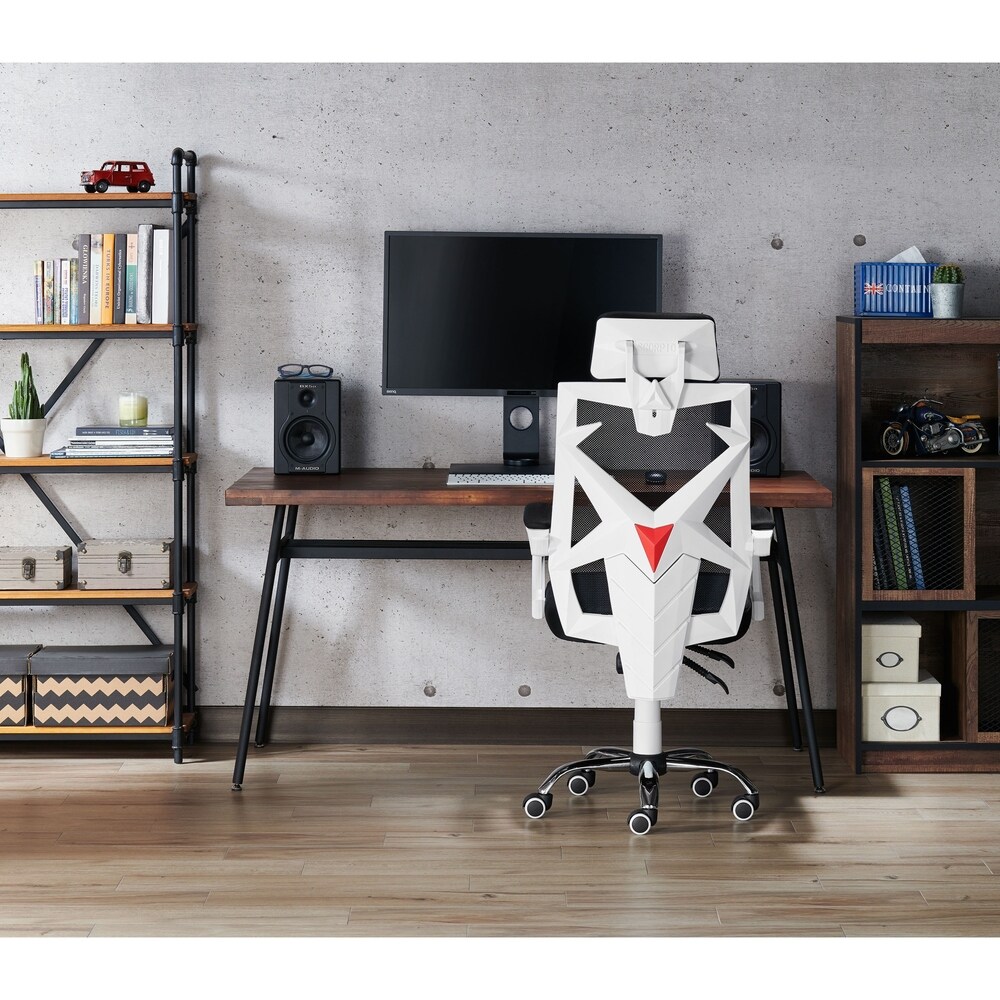 Gost Contemporary White Height Adjustable Desk Chair by Furniture of America