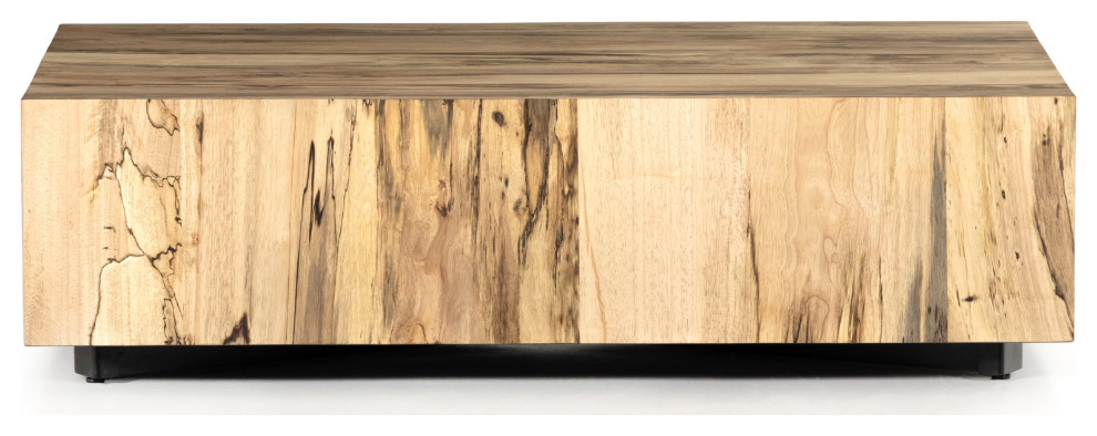 Hudson Rectangle Coffee Table  Spalted   Industrial   Coffee Tables   by Four Hands  Houzz