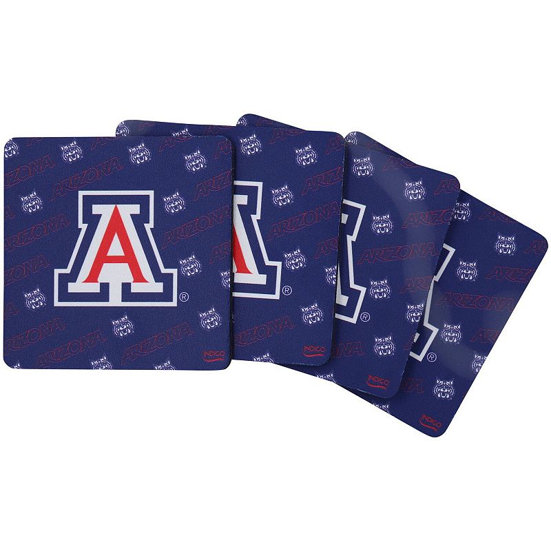 Arizona Wildcats Four-Pack Square Repeat Coaster Set