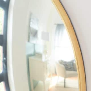 Home Decorators Collection Round Convex Mirror in Gold (24 in. D) H5-MH-240