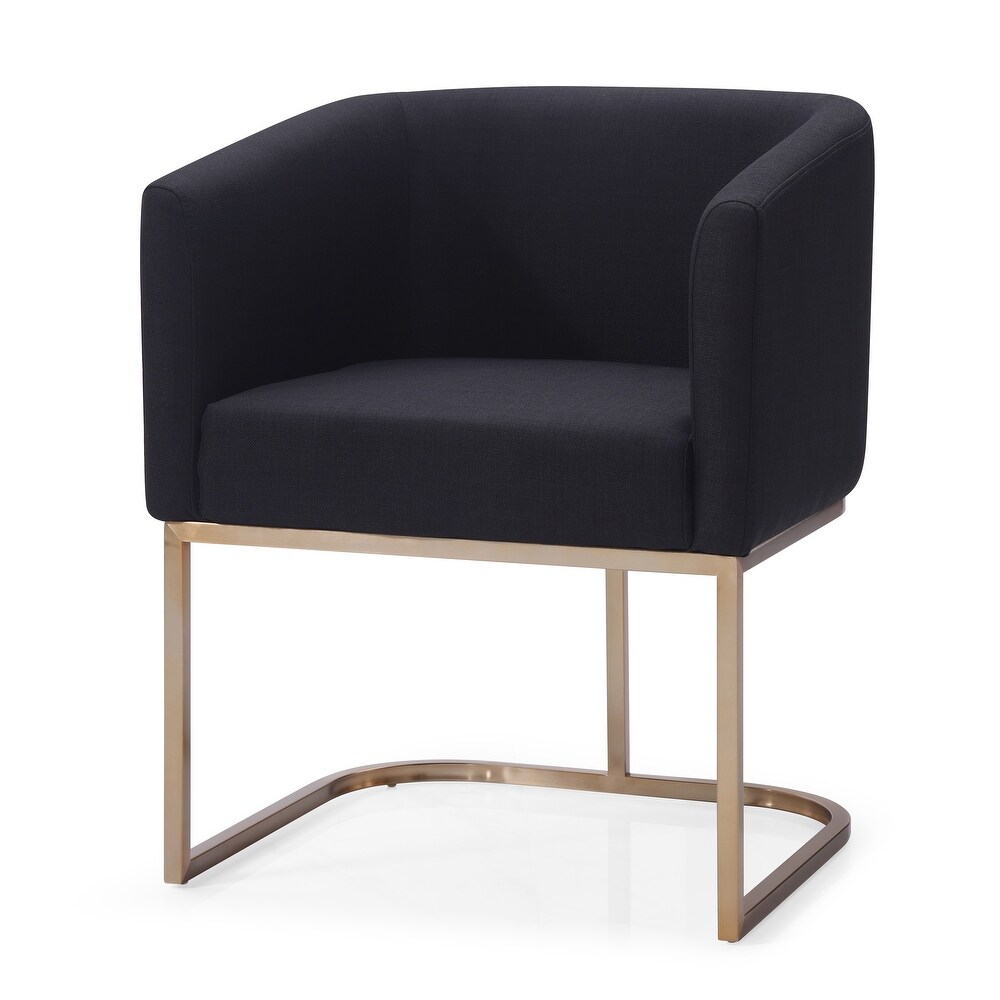 Modrest Yukon Modern Black   Antique Brass Dining Chair