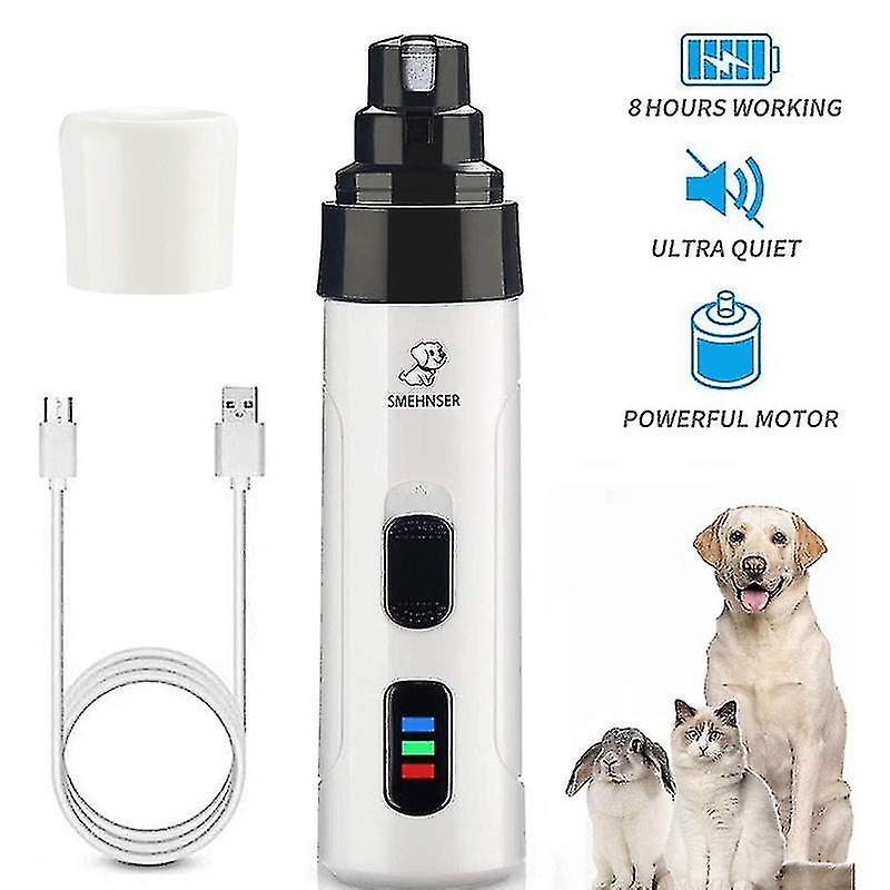 Painless Usb Charging Dog Nail Grinders Rechargeable Pet Nail Clippers Quiet Electric Dog Cat Paws N