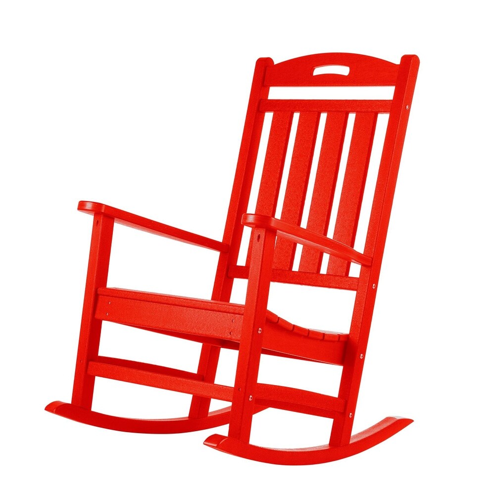 Polydun Outdoor Plastic Rocking Chair