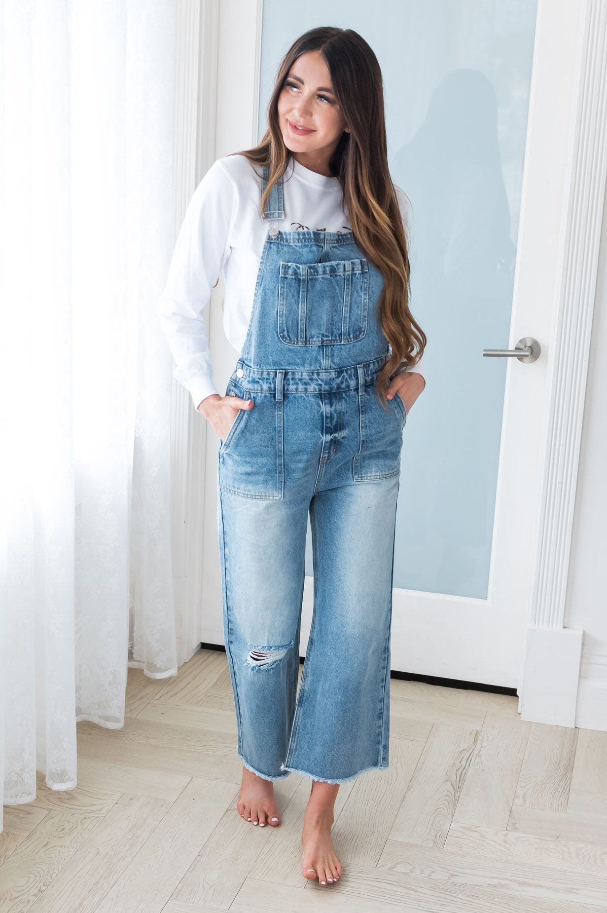 The London Modest Denim Overalls