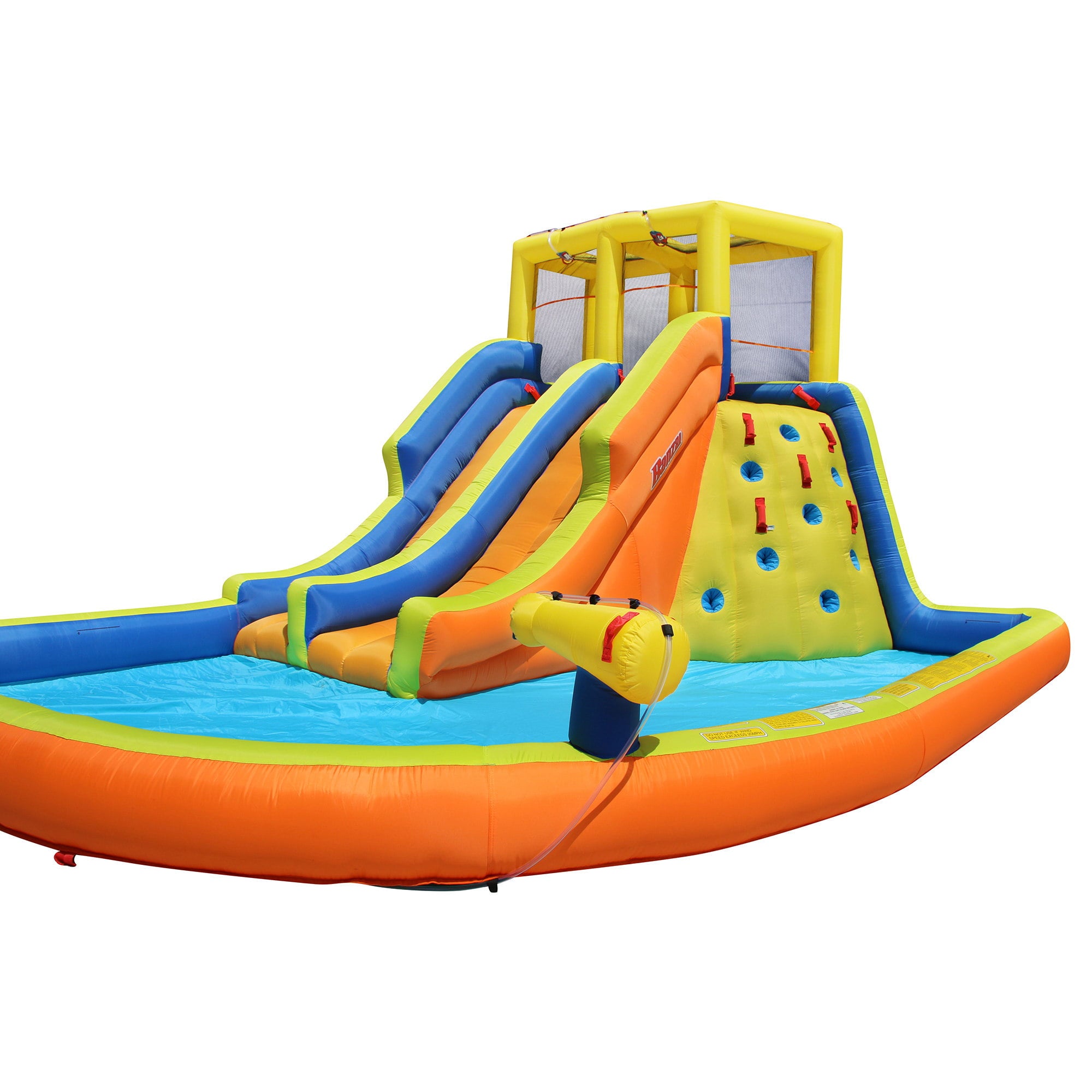 Banzai Double Drench Inflatable Water Park, 15' x11'5" x 8'4"  Outdoor Splash Toy