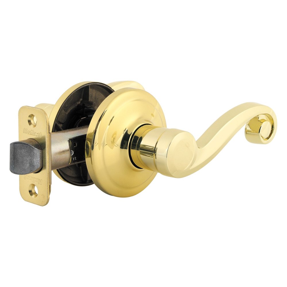 Polished Brass Lido Surface Mount Right Half Dummy Door Lever