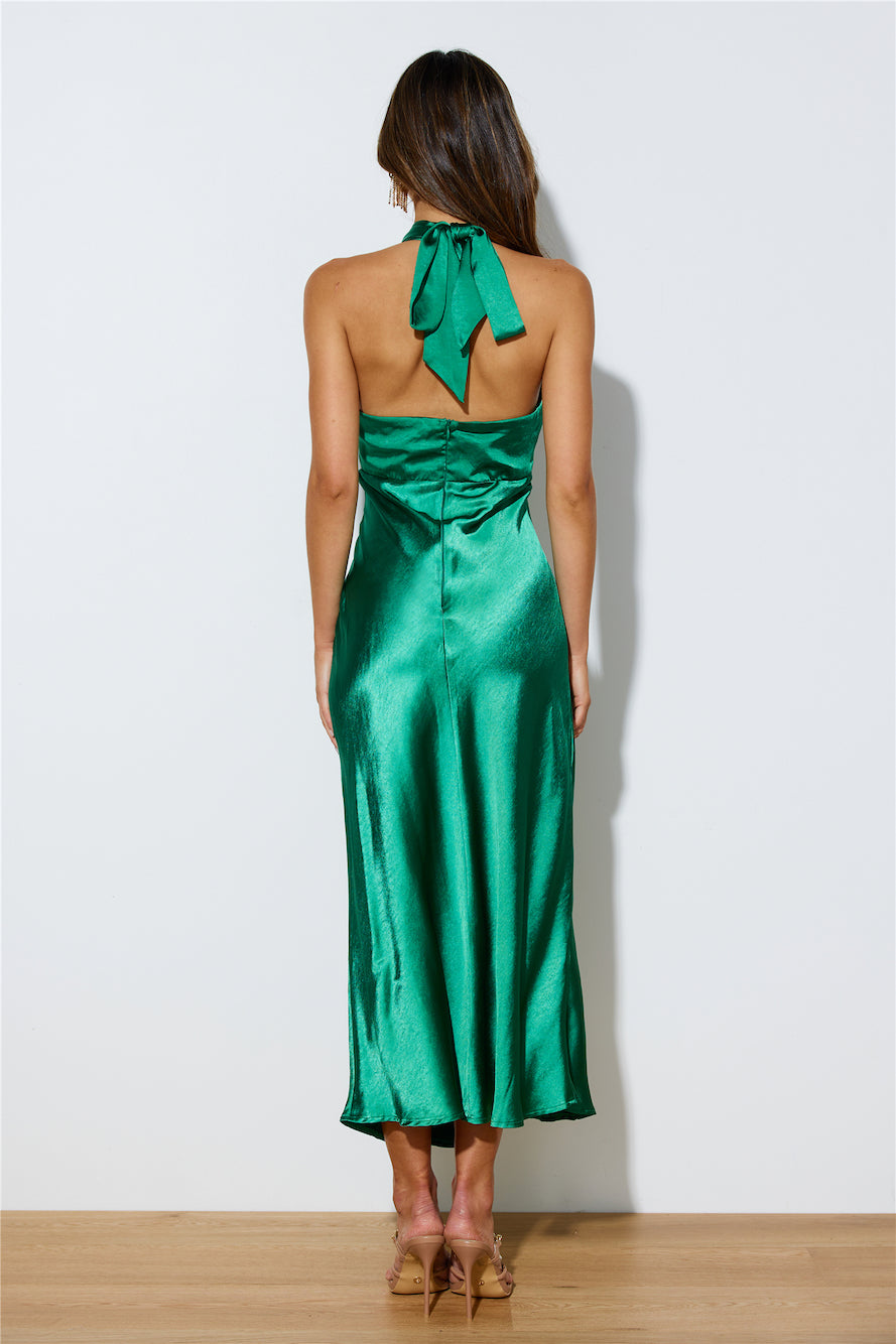 Night In The City Maxi Dress Green