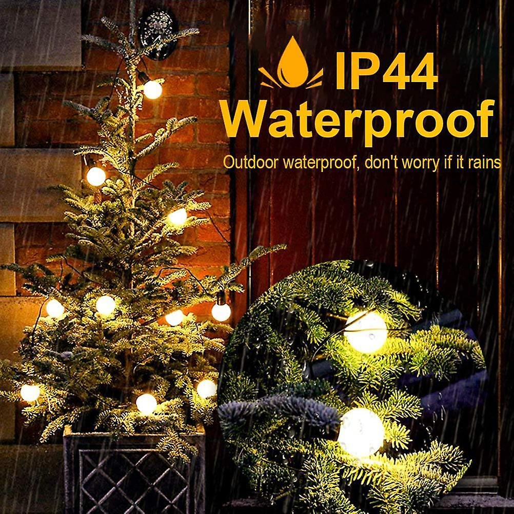 Solar Fairy Lights Outdoor Solar Bulbs String Lights 8 Modes IP44 Waterproof Solar Powered Fairy Lights for Party Garden Yard Balcony