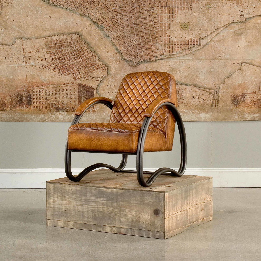 Ferris Arm Chair   Industrial   Armchairs And Accent Chairs   by HedgeApple  Houzz