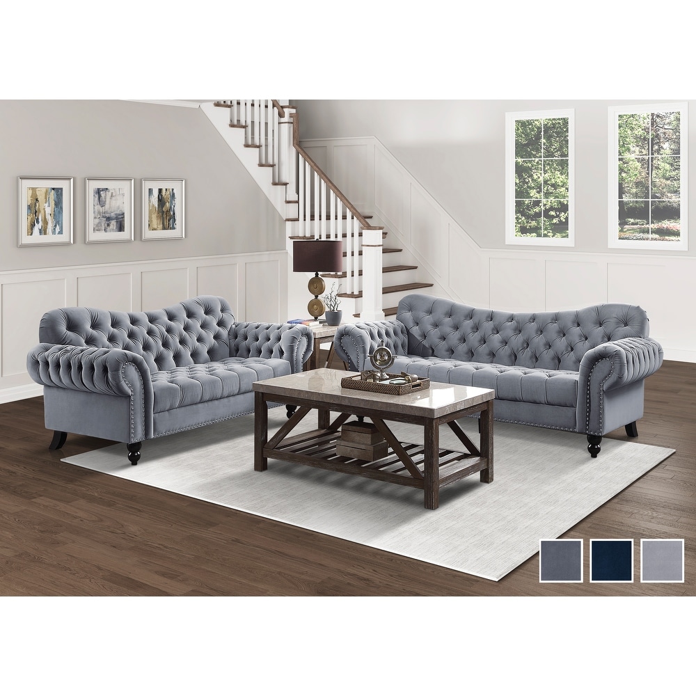 Cardiff 2 Piece Living Room Sofa Set