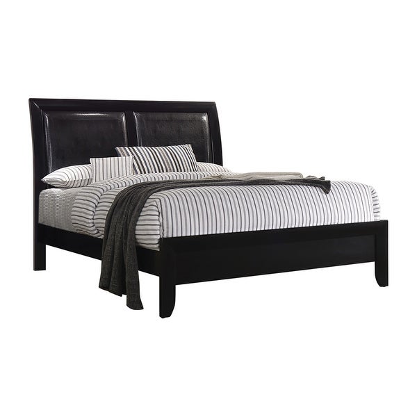 Transylvania Black 5-piece Panel Bedroom Set with 2 Nightstands - - 34951820