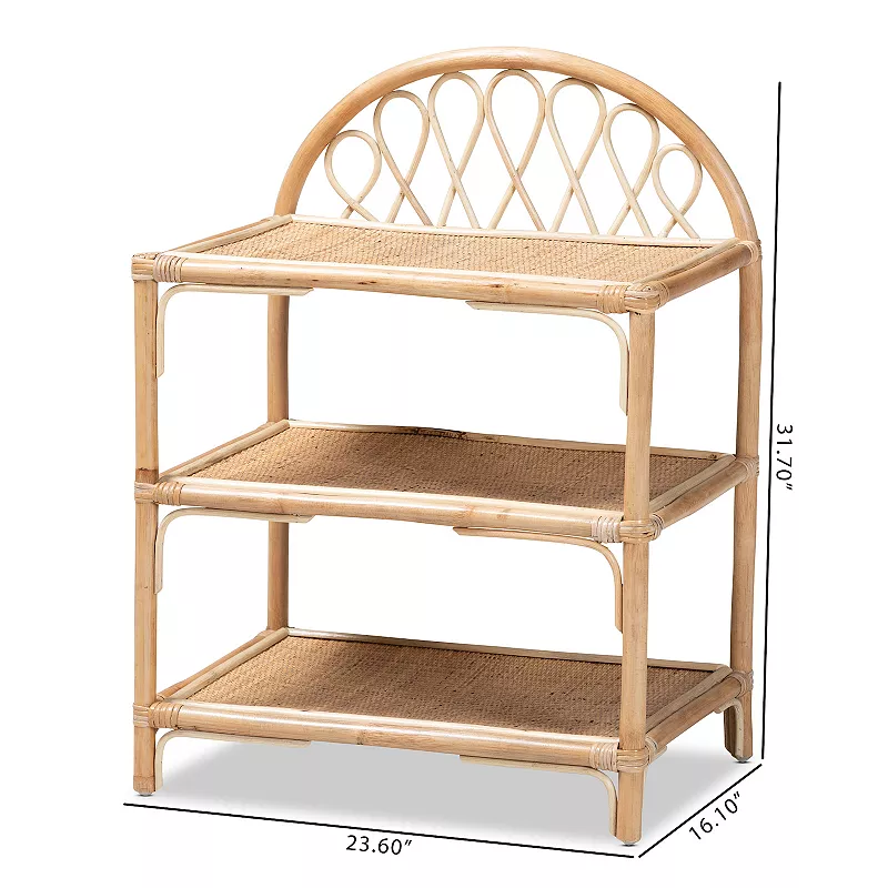 bali and pari Redell 3-Tier Display Shelf