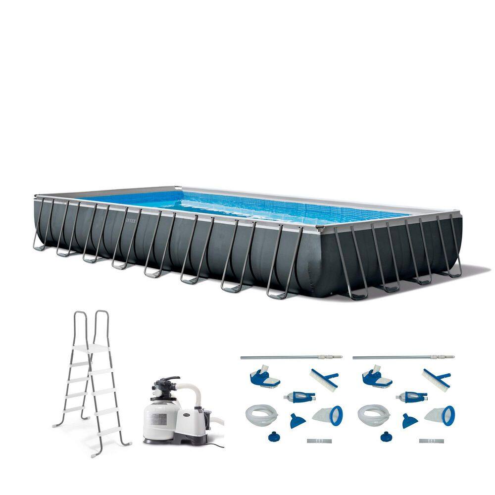 INTEX 32 ft. x 16 ft. x 52 in. Rectangular Ultra XTR Pool  Maintenance Kit (2-Pack) 26373EH + 2 x 28003E