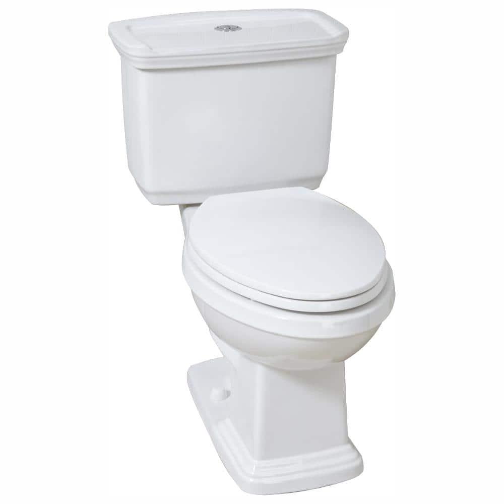 Glacier Bay 2piece 10 GPF128 GPF High Efficiency Dual Flush Elongated Toilet in White