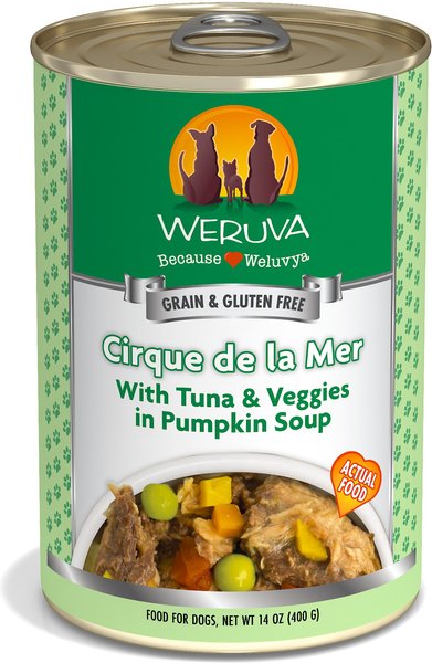 Weruva Cirque De La Mer with Tuna and Veggies in Pumpkin Soup Grain-Free Canned Dog Food