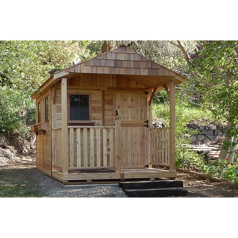 Outdoor Living Today Santa Rosa 12 ft. x 8 ft. Cedar Garden Shed SR812