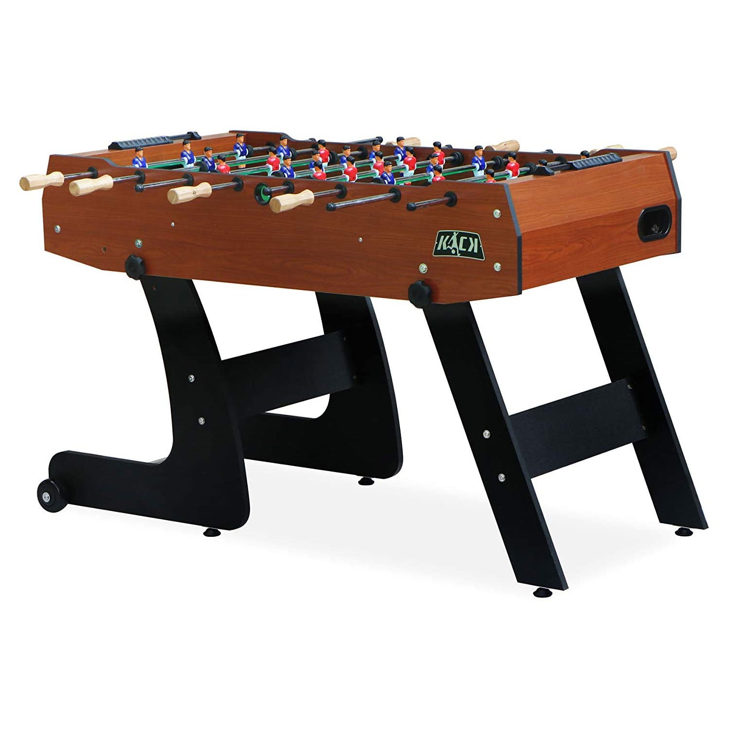 KICK Monarch 48" Recreational Multi Person Folding Foosball Table, Brown