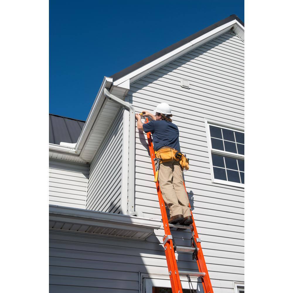 Louisville Ladder 24 ft. Fiberglass Extension Ladder with 300 lbs. Load Capacity Type IA Duty Rating FE3224