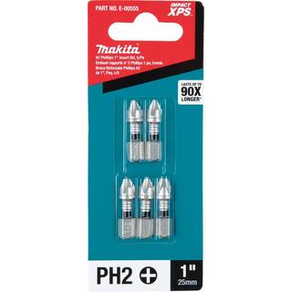 Makita IMPACT XPS #2 Phillips 1 in. Insert Bit (5-Pack) E-00555