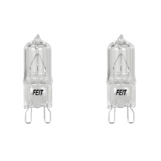 Feit Electric 40-Watt T4 Dimmable G9 Halogen 3000K Bright White (2-Pack) BI-Pin Base Decorative Light Bulb BPQ40G92HDRP