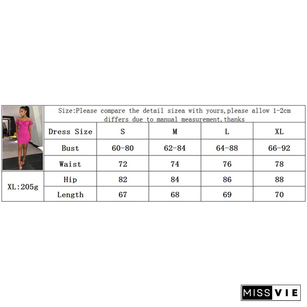 Women Slash Neck Mini Dress Fashion Off Shoulder Ruched Evening Party Dresses Woman Party Night Dress Casual Bodycon Dresses