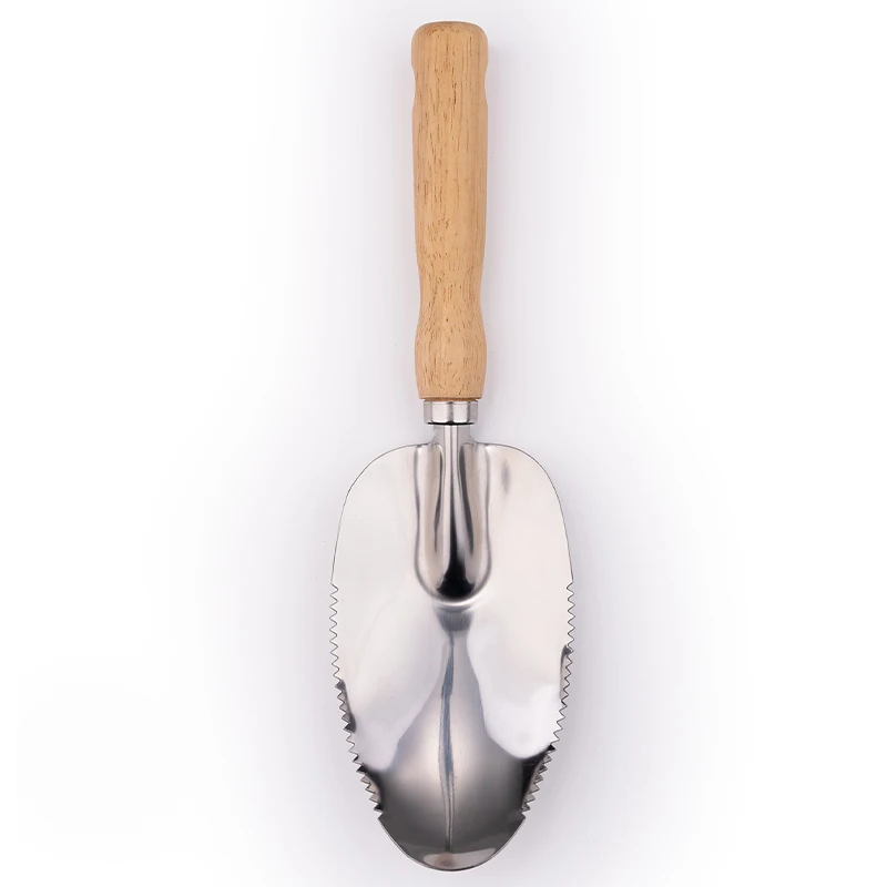 Factory Direct sales wooden handle Stainless Steel garden small shovel hand tools for home transplantation