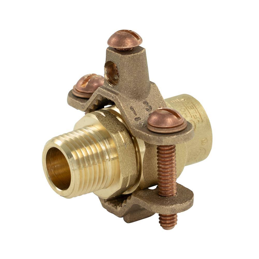 HOME-FLEX 12 in. CSST x 12 in. MIPT Brass Male Adapter 11-436-005