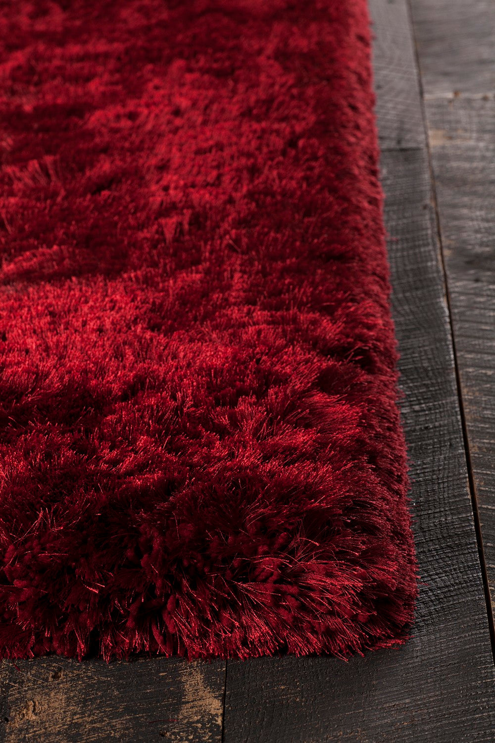 Giulia Red Hand Woven Shag Rug