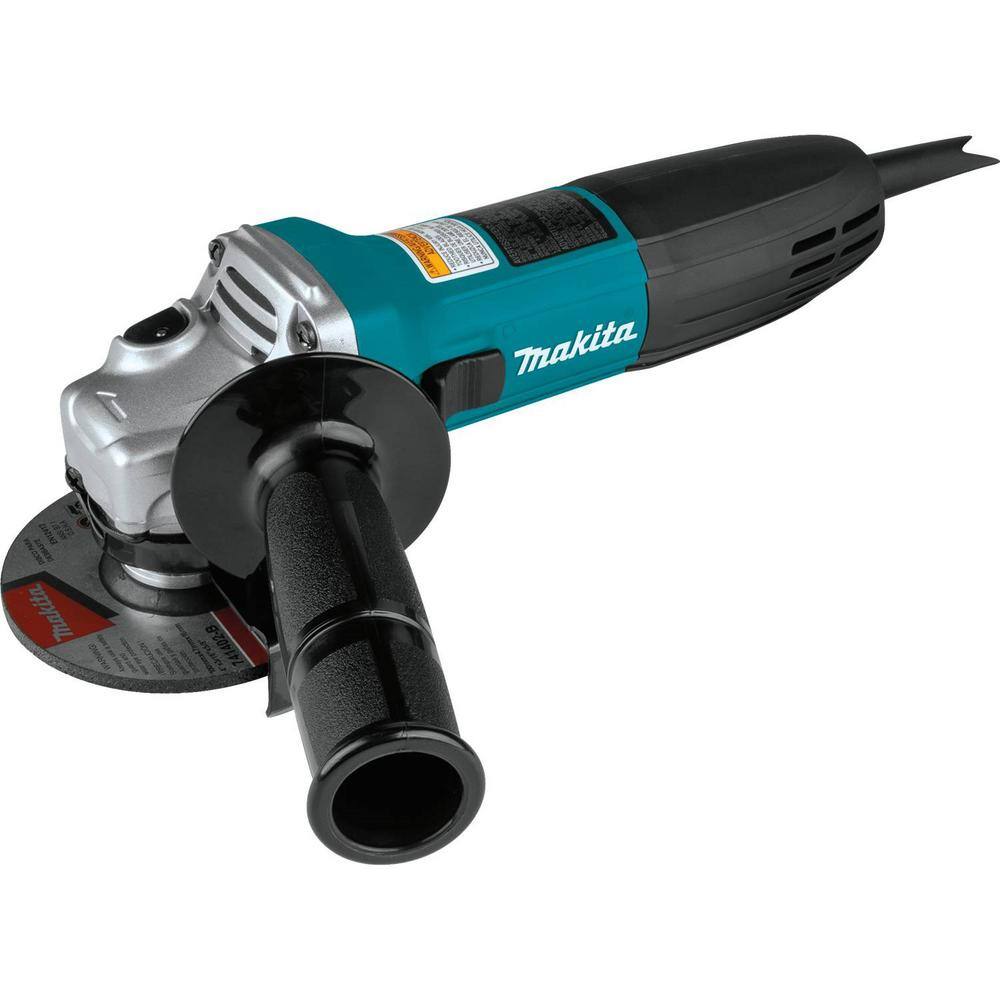 Makita 6 Amp Corded 4 in. Lightweight Angle Grinder with Grinding Wheel Wheel Guard Side Handle Hard Case GA4030K