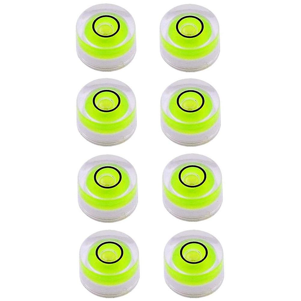 8pcs Mini Circular Bubble Spirit Level Bullseye Levels Inclinometers For Leveling Telescope， Tripod