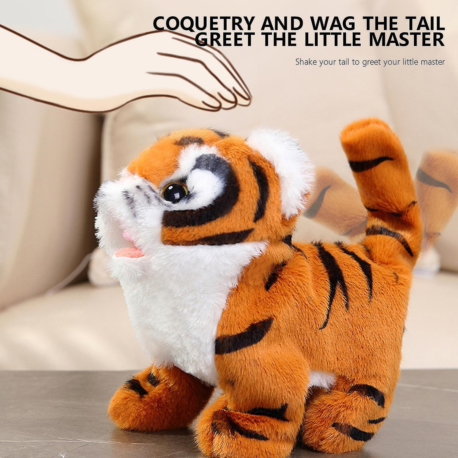 Electric Stuffed Animal Interactive Plush Tigers Toy For Kids