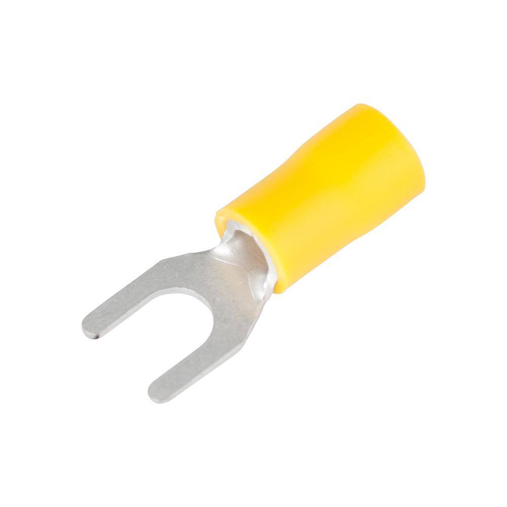 Gardner Bender 12 - 10 AWG #8 - 10 Stud Size Spade Terminals Yellow (15-Pack) 15-116