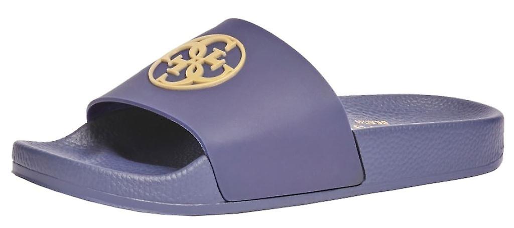 Guess 4G Logo Cave Blue Womens Beach Summer Flip Flops