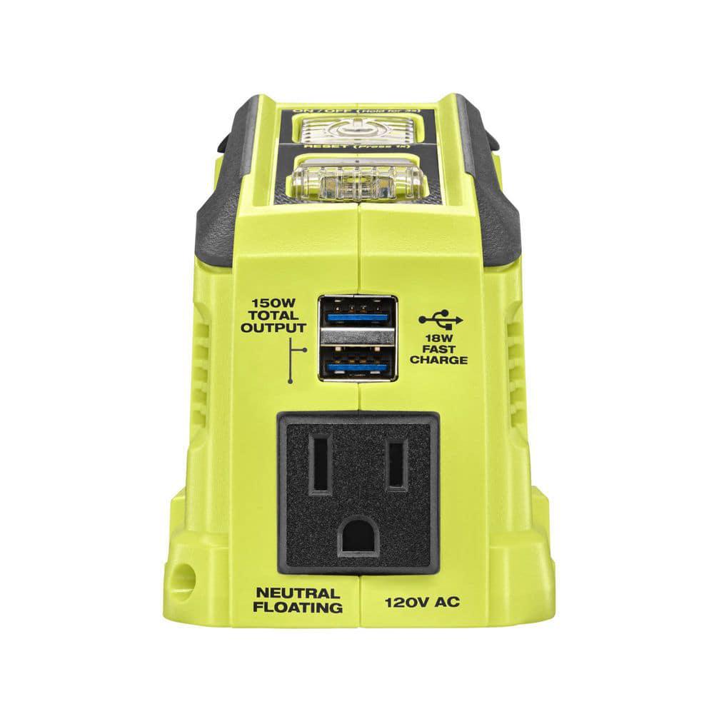 RYOBI 150Watt Push Start Power Source and Charger for ONE 18Volt Battery