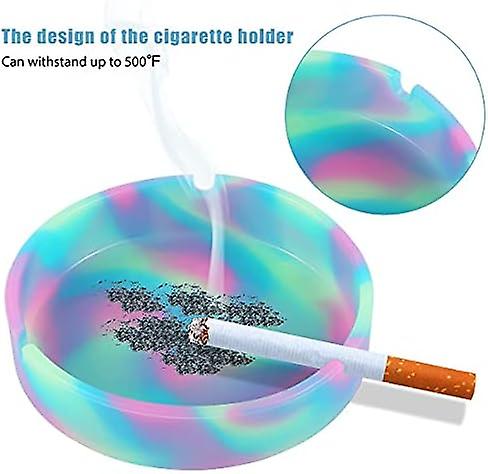 Large Silicone Ashtray for Cigarettes - Novelty Cool Butt Container （Large）