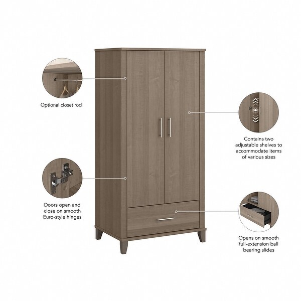 Somerset Large Armoire Cabinet by Bush Furniture - - 35242714