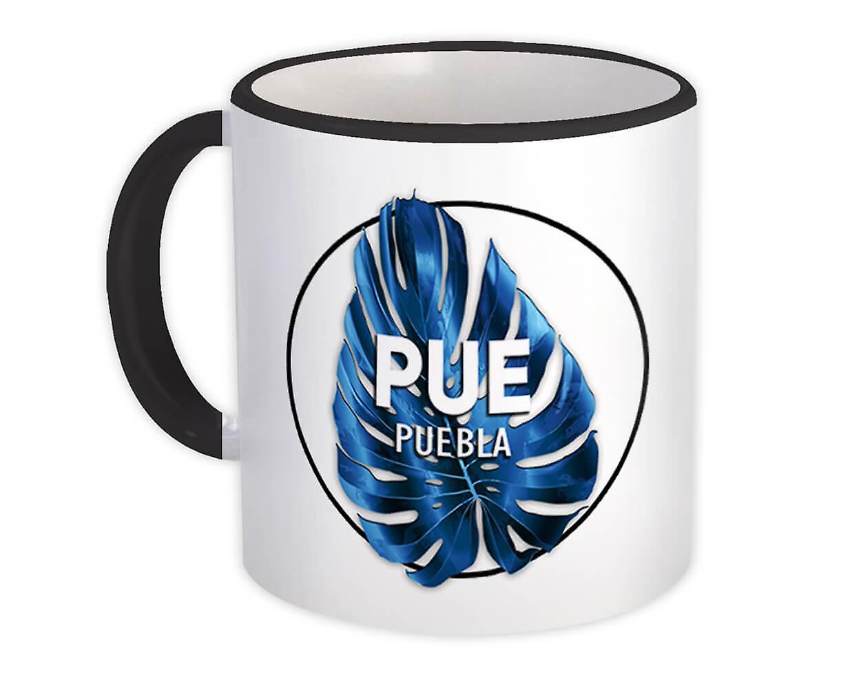 Gift Mug: PUE Puebla Mexico Blue