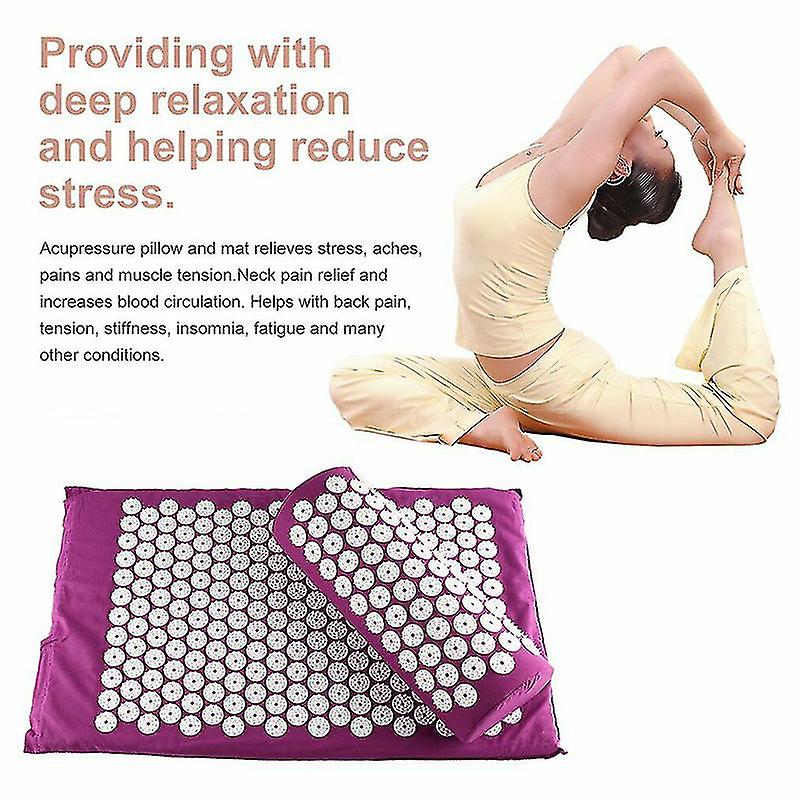 Relax Massage Acupressure Yoga Mat Shakti Sit Relief Soreness