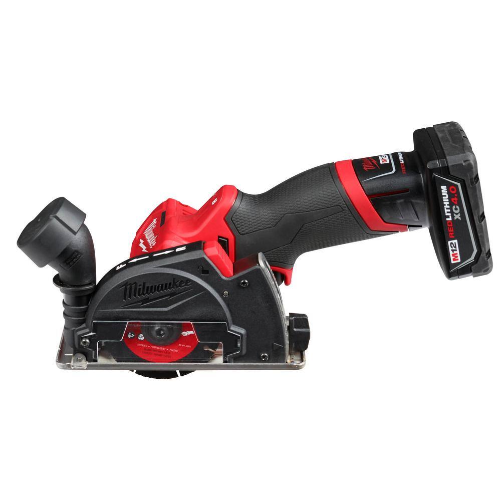 MW M12 FUEL 12V 3 in. Lithium-Ion Brushless Cordless Cut Off Saw Kit with M12 Oscillating Multi-Tool 2522-21XC-2426-20