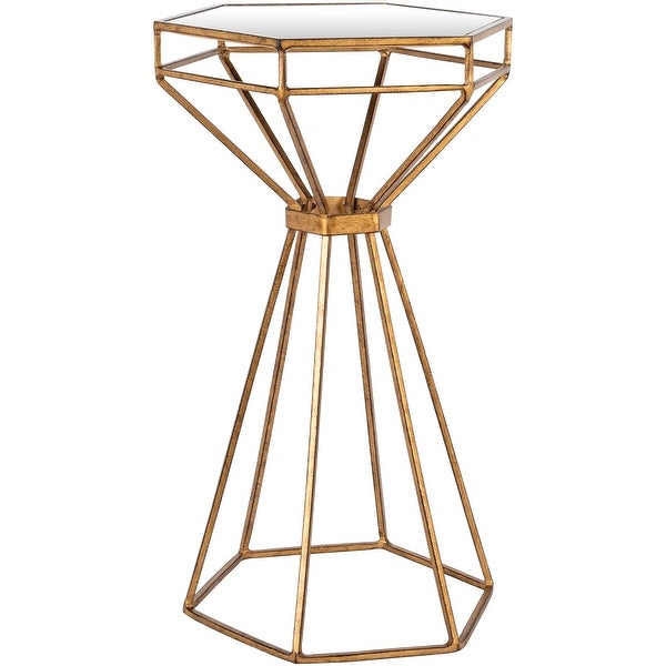 Artistic Weavers Chakrika Modern Gold Geometric End Table - 24