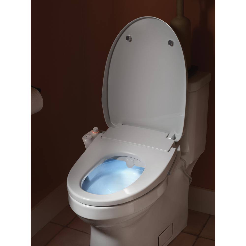 MOEN 3-Series Electric Bidet Seat for Elongated Toilets in White EB1000