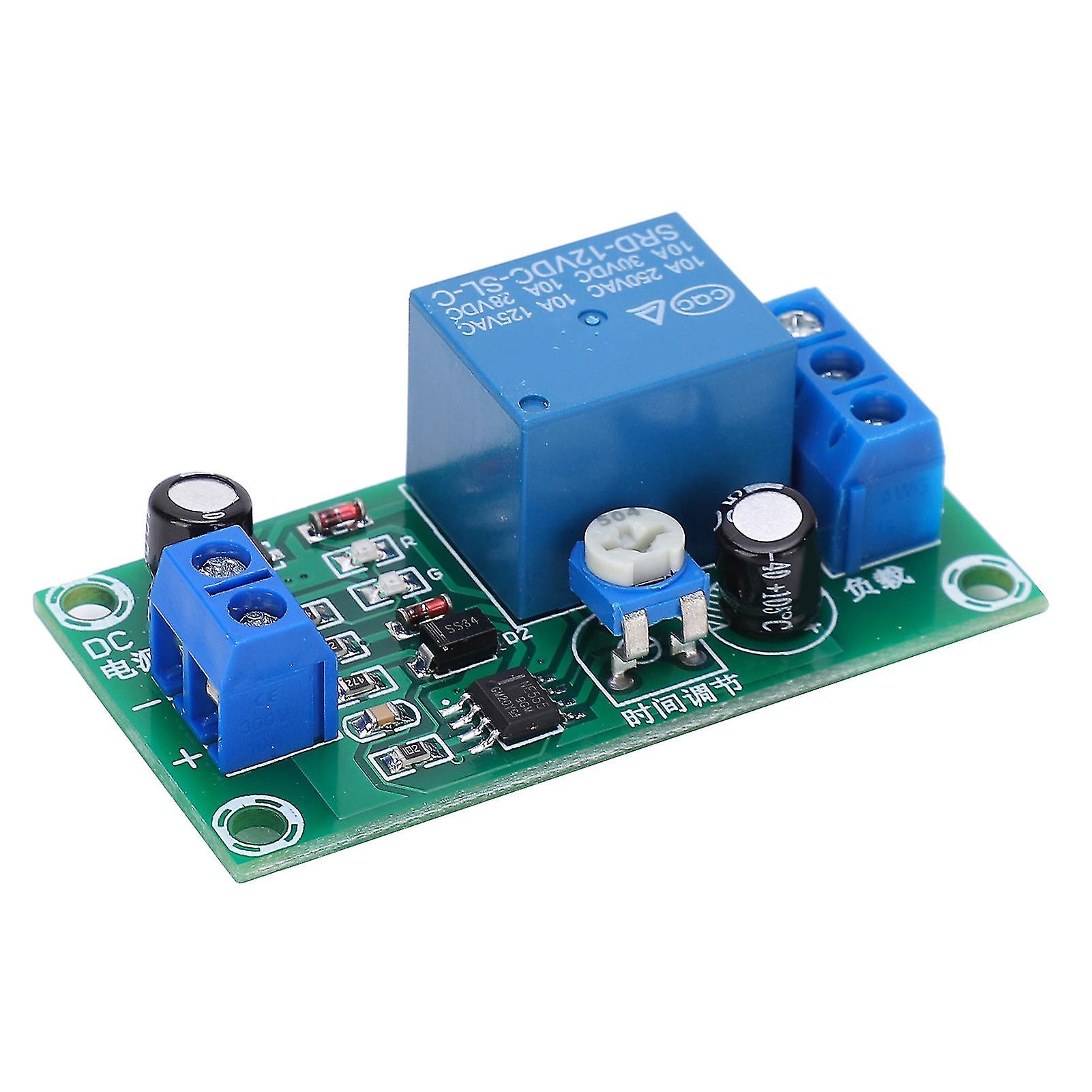 Delay Relay Module NE555 Time Delay Disconnect Circuit Board DC12V for Automotive Electronics