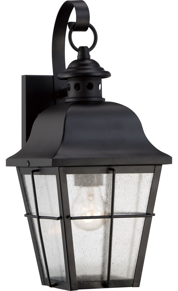 Roseto QZWS7718 Lea 1 Light 15 1/2 quotTall Outdoor Wall Sconce   Traditional   Outdoor Wall Lights And Sconces   by Buildcom  Houzz