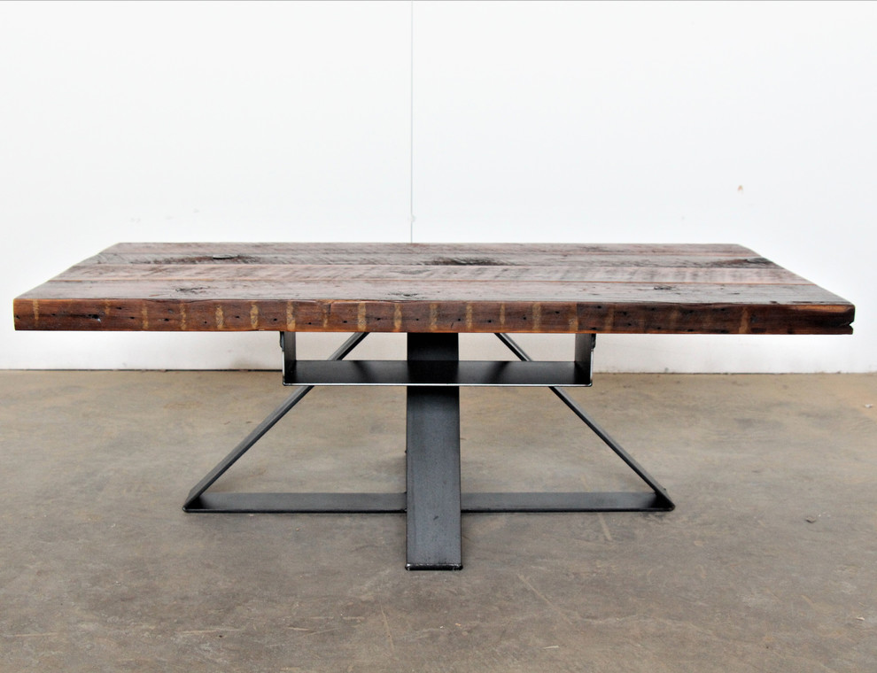 Industrial Modern Reclaimed Coffee Table  Wood/Steel   Industrial   Coffee Tables   by Vault Furniture  Houzz