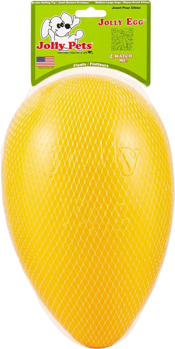 Jolly Pets Jolly Egg Dog Toy， Yellow