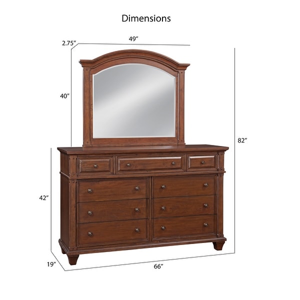 Harbor Point Cherry Finished Arched Panel 5-Piece Bedroom Set by Greyson Living - - 35114489