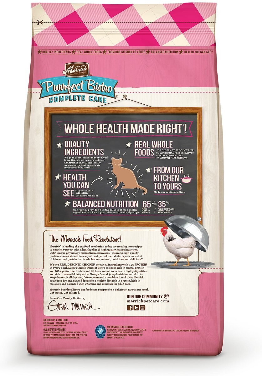 Merrick Purrfect Bistro Complete Care Grain- Free Sensitive Stomach Recipe Dry Cat Food