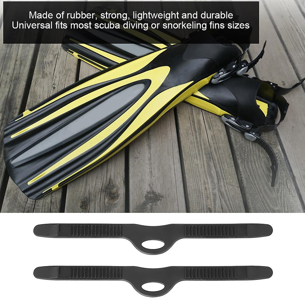 Keep Diving Adjustable Rubber Fin Flippers Strap Swimming Scuba Diving Dive Accessories(l)