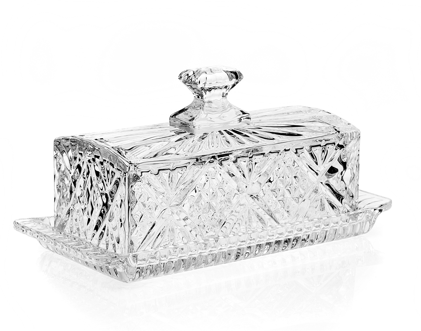 Dublin Crystal Butter Dish